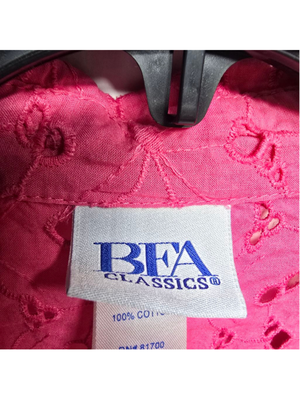 Women's BFA Classics Pink Eyelet Blazer M - Picture 3 of 9